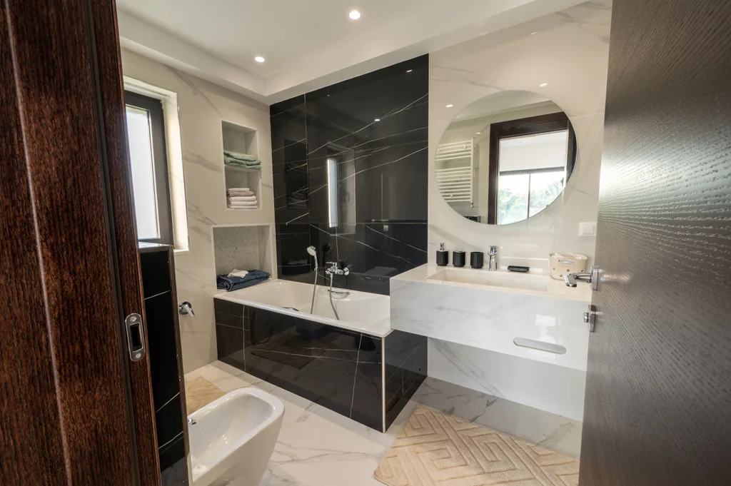 Salle de bain marbre
